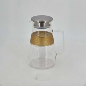 MK387 Glass Jug Golden Design