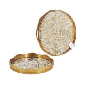 RY290 2 Pcs Round Serving Tray Set
