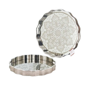 RY296 2Pcs Round Serving Tray Set