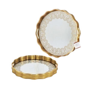RY303 2Pcs Round Serving Tray Set