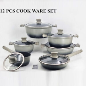 GV369 12Pcs Cook Set Black-Gary