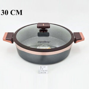 KC92 30cm Karahi Glass-L Gray-Copper