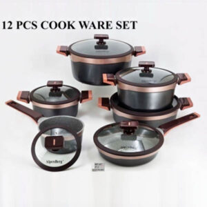 KC97 12Pcs Cook Set Gray-Copper