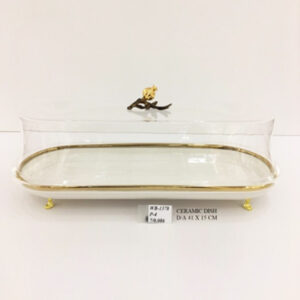 WB1378 SWEET DISH L 41x15cm (G)