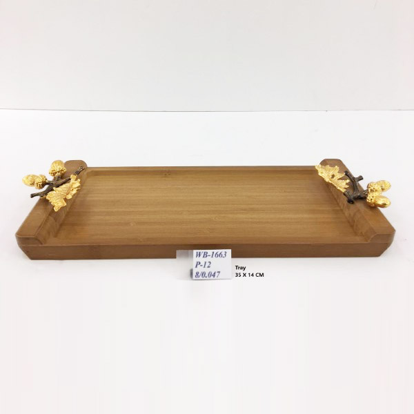WB1663 Wood Tray 35x14cm (G)