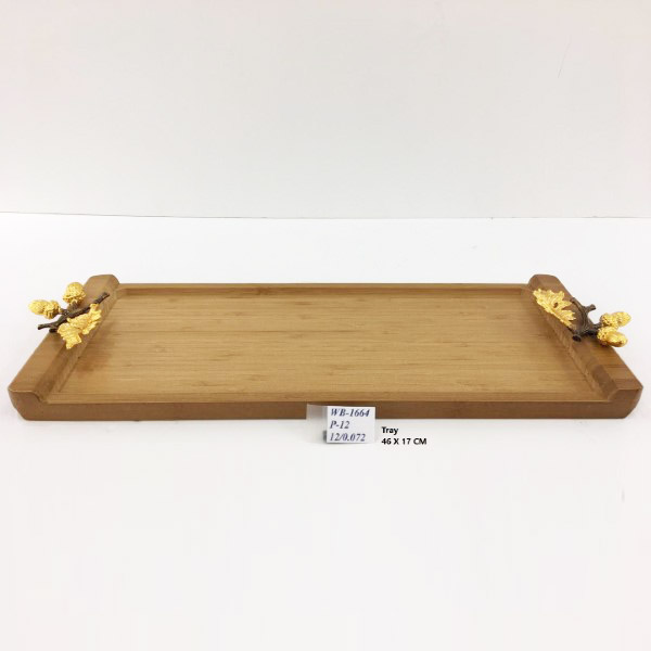 WB1664 Wood Tray 46x17cm (G)